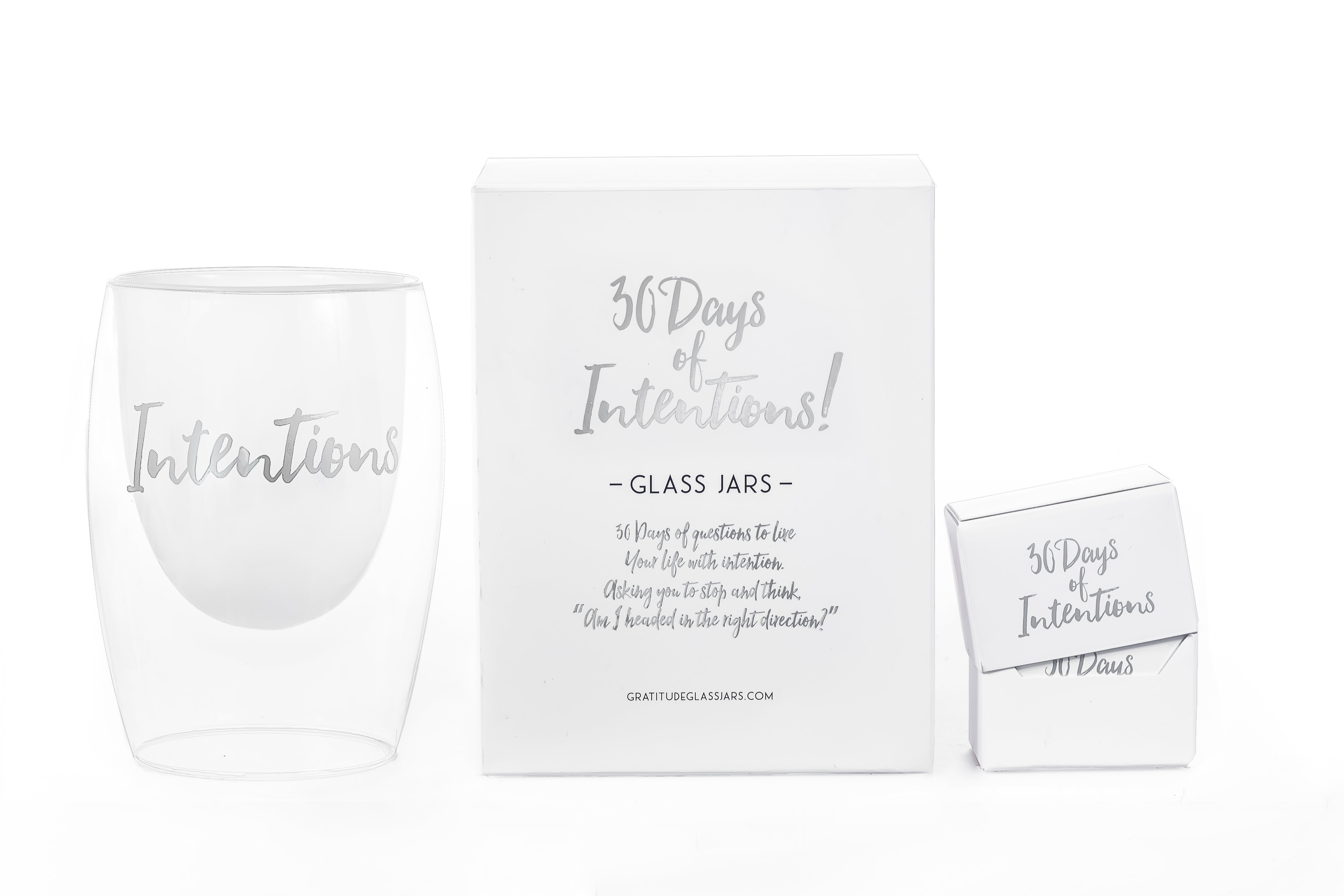 30 Days of Intentions Glass Jar