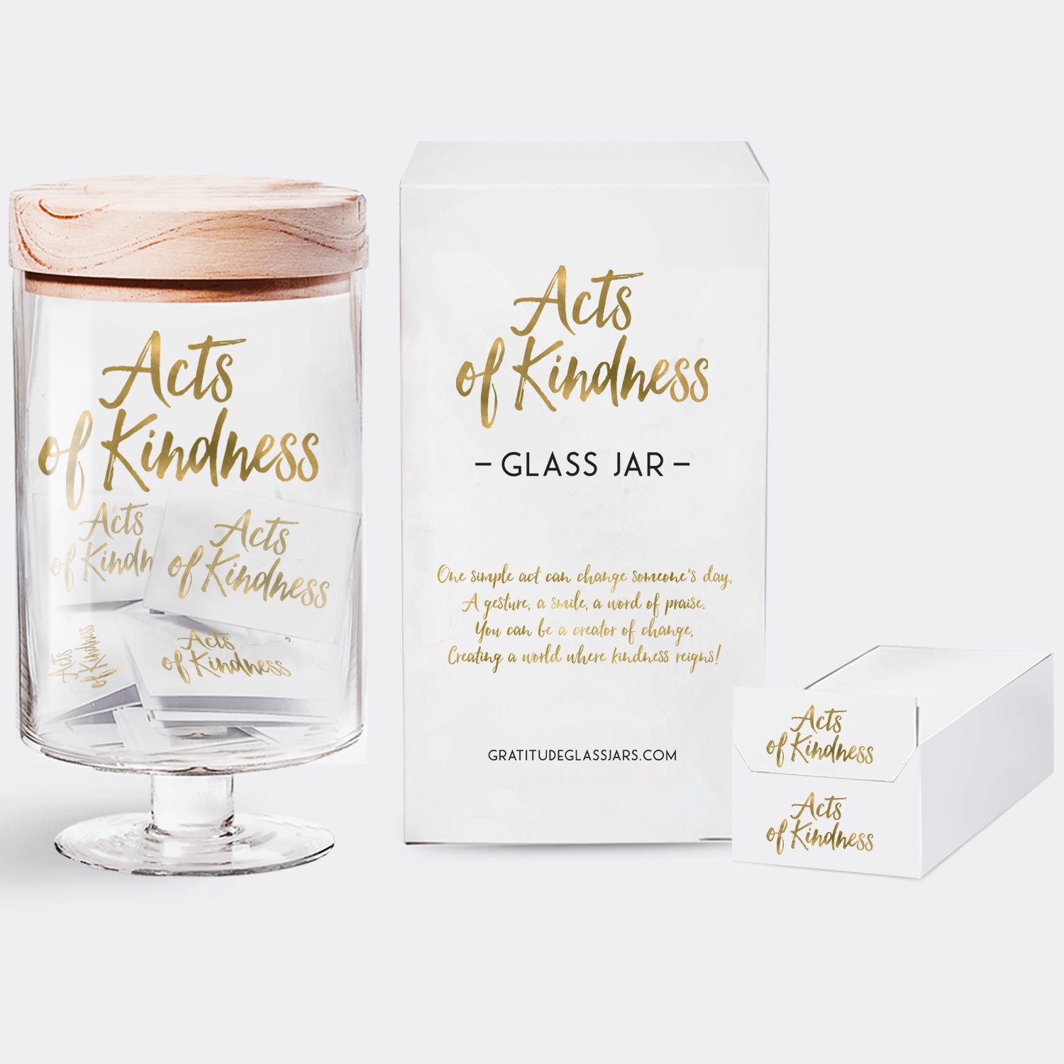 Acts of Kindness Glass Jar Gratitude Glass Jars