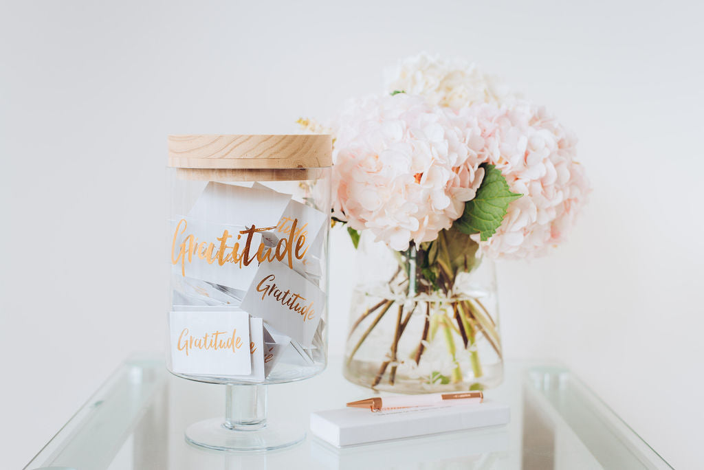 Gratitude Glass Jar
