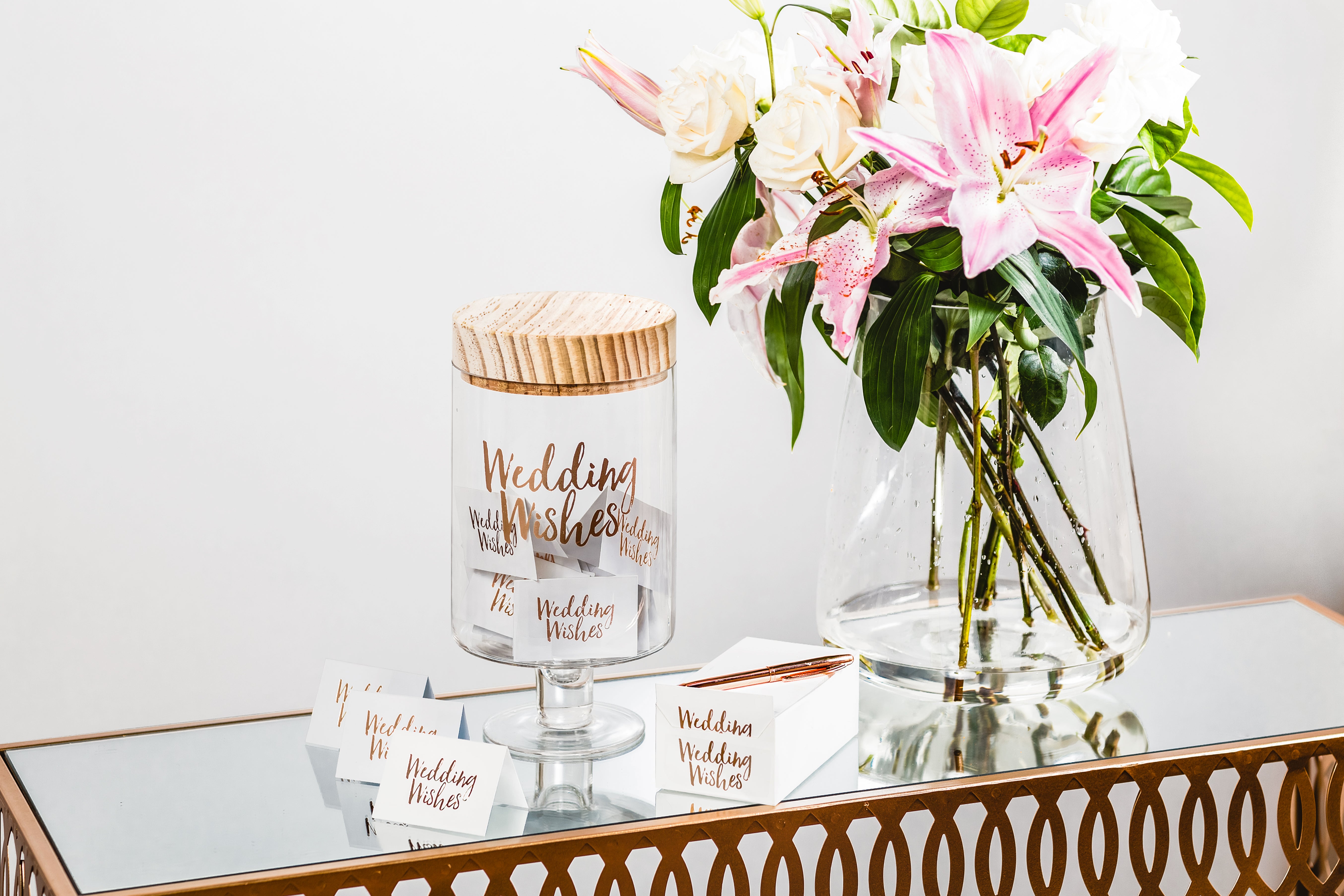Wedding Wishes Glass Jar